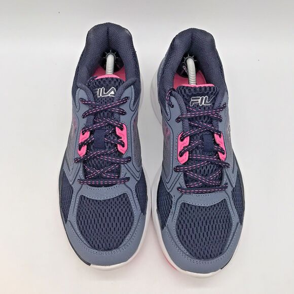 FILA Threshold 10 Running Sneakers Women's 8 Blue Pink Lace Up Memory Foam Shoes - Picture 5 of 12